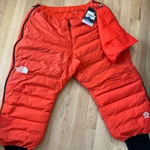 Mens The North Face Summit Series Red AMK L3 50/50 Down Pants New large size.